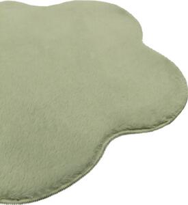 Covor pufos Solevito Florenz formă floare verde salvie Ø 60 cm
