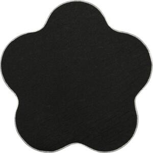 Covor pufos Solevito Florenz formă floare bej Ø 60 cm
