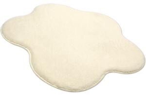 Covor pufos Solevito Florenz formă floare bej Ø 60 cm
