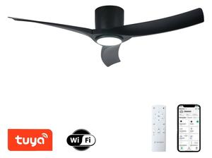 ZEVENTI - Ventilator de tavan LED ORBITO LED/24W/230V Wi-Fi Tuya negru + telecomandă