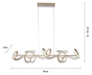 Lustră LED pe cablu dimabilă CURLS LED/40,8W/230V Leuchten Direkt 19033-60