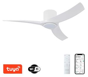 ZEVENTI - Ventilator de tavan LED ORBITO LED/24W/230V Wi-Fi Tuya alb + telecomandă