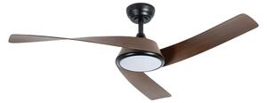 ZEVENTI - Ventilator de tavan LED AERYS LED/24W/230V Wi-Fi Tuya negru/nuc + telecomandă