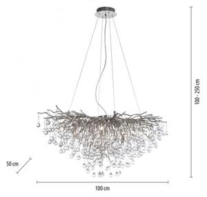 Lustră pe cablu ICICLE 10xG9/40W/230V Paul Neuhaus 2192-55