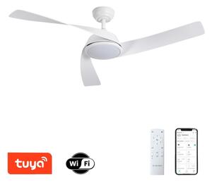 ZEVENTI - Ventilator de tavan LED AERYS LED/24W/230V Wi-Fi Tuya alb + telecomandă