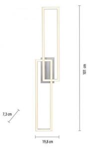 Lustră LED aplicată dimabilă IVEN 2xLED/18W/230V Leuchten Direkt 14691-55 + telecomandă