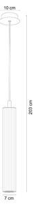 Zuma Line 1220 - Lustră suspendată pe cablu ARIA, 1xE14/7W/230V, aurie