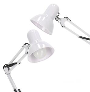 Lampă de podea flexibilă AURIQ, 1x E27/60W/230V, 184 cm, albă