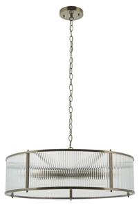 Endon 119455 - Candelabru RIDGETON cu lanț, 8xE14/7W/230V, alamă