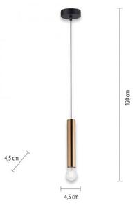 Lustră pe cablu BRUNA 1xE27/60W/230V alamă Leuchten Direkt 15617-60
