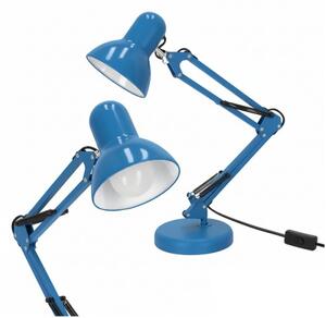 Lampă de masă AURIQ 1xE27/60W/230V albastră