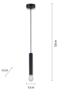 Lustră pe cablu BRUNA 1xE27/60W/230V neagră Leuchten Direkt 15617-18