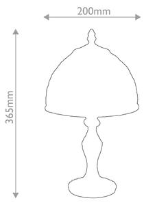 Lampă de masă Tiffany Quoizel LARISSA QZ-LARISSA-TL-S, 1xE14/40W/230V