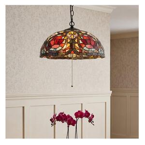 Quoizel QZ-LARISSA-P - Lustru Tiffany cu lanț LARISSA 3xE27/60W/230V