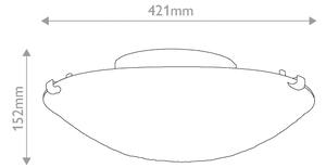 Plafonieră Tiffany Quoizel LARISSA (QZ-LARISSA-F) - 2 x E27, 40W, 230V