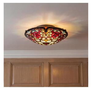 Plafonieră Tiffany Quoizel LARISSA (QZ-LARISSA-F) - 2 x E27, 40W, 230V
