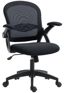 Vinsetto Scaun de Birou Ergonomic cu Spătar din Plasă, Scaun de Birou cu Înălțime Reglabilă, 65.5x61.5x88-97.5 cm, Negru | Aosom Romania
