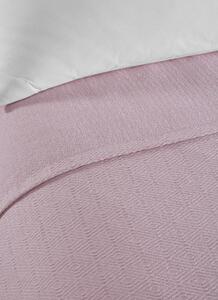 Cuvertură roz din bumbac pentru pat dublu 200x230 cm Serenity – Mijolnir