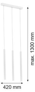 Argon 6178 - Lustr ETNA 3xG9/6W/230V alb pe cablu