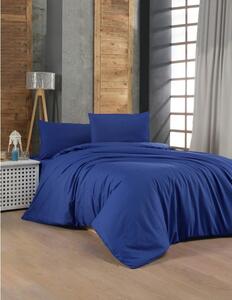 Lenjerie de pat albastru-închis din bumbac pentru pat dublu 200x200 cm – Mijolnir