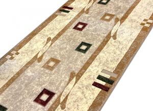 Traversa Hol, Model Lotos 579 110, Festonata la capete, Latime 60 cm, Crem Bej 60 x 200, Dreptunghi