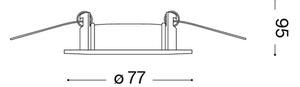 Ideal Lux - Set 3x spoturi încastrate JAZZ 1xGU10/50W/230V bronz