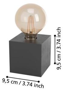 Lampă de masă PRESTWICK 1xE27/40W/230V antracit Eglo 43734
