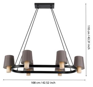 Lustră pe cablu EDALE 6xE27/40W/230V Eglo 43782