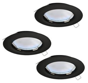 SET 3x corp de iluminat LED încastrat PENETO 1xGU10/2,8W/230V Eglo 900754