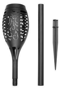 Lampa solara decorativa, efect de flacara, set 4 bucati, baterie 3,7 V, autonomie 10 ore