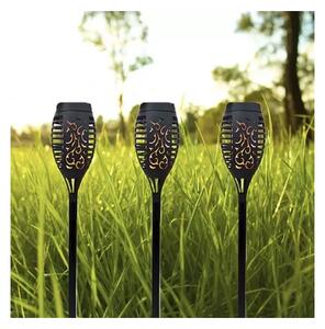 Lampa solara decorativa, efect de flacara, set 4 bucati, baterie 3,7 V, autonomie 10 ore