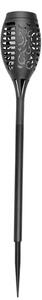 Lampa solara decorativa, efect de flacara, set 4 bucati, baterie 3,7 V, autonomie 10 ore