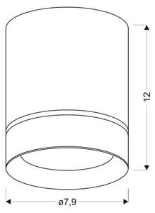 Spot TUBA 1xGU10/15W/230V alb
