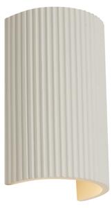 Plafoniera scandinavă bej, semicerc, 2 lumini - Plaster