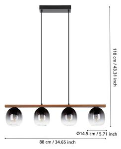 Lustră aplicată FILAGO 4xE27/40W/230V Eglo 900186