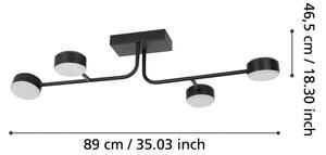 Lustră LED aplicată dimabilă CLAVELLINA 4xLED/6,8W/230V Eglo 900351