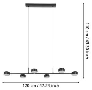 Lustră LED pe cablu CLAVELLINA 6xLED/7W/230V Eglo 900352