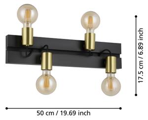 Plafonieră MACCHIONE 4xE27/10W/230V Eglo 900509