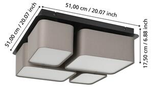 Plafonieră MORDAZO 4xE27/28W/230V Eglo 900524