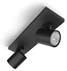 Spot RUNNER 2xGU10/20W/230V negru Philips