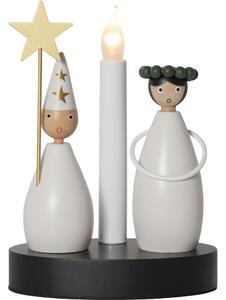 Decorațiune luminoasă alb-negru de Crăciun Christmas Joy – Star Trading