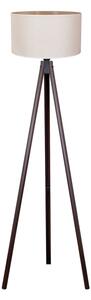 Lampadar Duolla 1xE27/60W/230V d. 44 cm crem/wenge