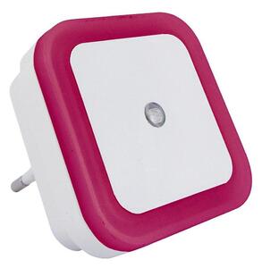 Lampă de veghe LED cu senzor de amurg, 0,5 W, 230 V, roz