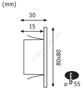 Paulmann 93094 - LED 1,2W lampă de scară EDGE 230V