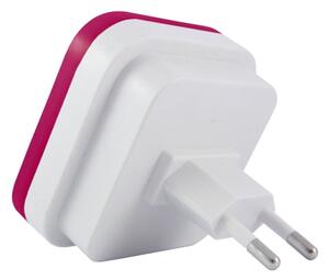 Lampă de veghe LED cu senzor de amurg, 0,5 W, 230 V, roz
