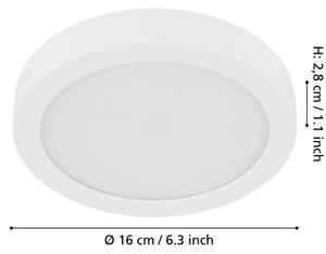 Eglo 900582 - Plafonieră LED FUEVA, dimmabilă, 11W, 230V, albă