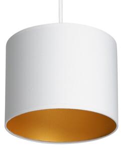 Lustră pe cablu ARDEN 1xE27/60W/230V d. 18 cm albă/aurie