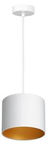 Lustră pe cablu ARDEN 1xE27/60W/230V d. 18 cm albă/aurie
