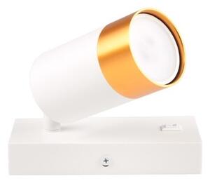 Spot de perete 1xGU10/35W/230V alb/auriu