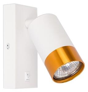 Spot de perete 1xGU10/35W/230V alb/auriu